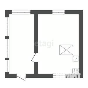 Дом 40м&sup2;, 1-этажный, участок 6 сот.  