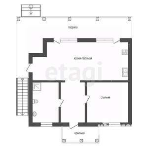 Дом 70м&sup2;, 1-этажный, участок 7 сот.  