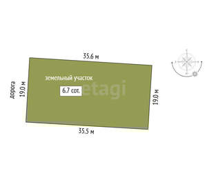 Дом 72м&sup2;, 1-этажный, участок 7 сот.  