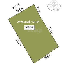 Дом 10м², 2-этажный, участок 6 сот.  