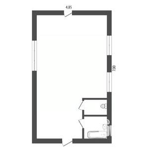 Дом 33м², 1-этажный, участок 4 сот.  