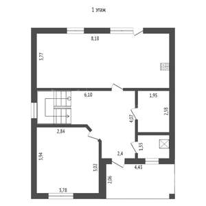 Коттедж 140м², 2-этажный, участок 7 сот.  
