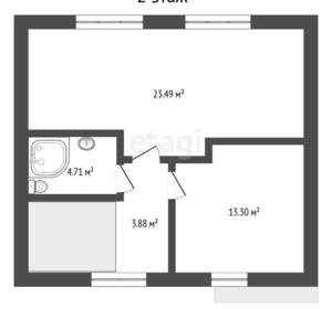Дом 102м&sup2;, 2-этажный, участок 2 сот.  