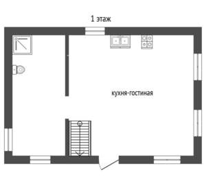 Дом 70м&sup2;, 2-этажный, участок 74 сот.  