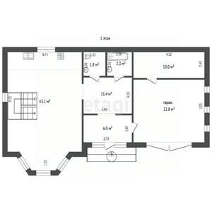 Дом 170м&sup2;, 2-этажный, участок 6 сот.  
