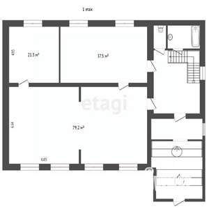 Дом 252м², 3-этажный, участок 15 сот.  