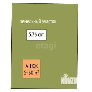 Дача 30м², 1-этажный, участок 6 сот.  