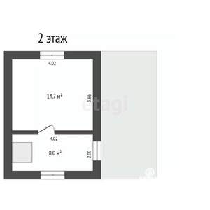 Дом 59м&sup2;, 2-этажный, участок 5 сот.  
