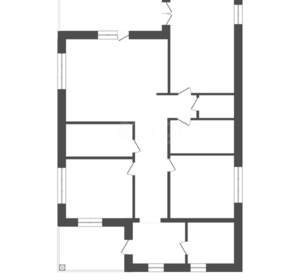 Дом 100м², 1-этажный, участок 6 сот.  