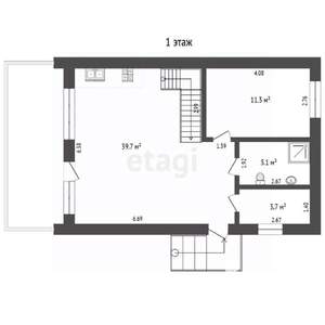 Дом 120м², 2-этажный, участок 10 сот.  