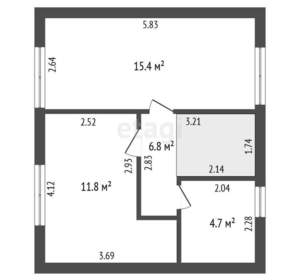 Дача 80м², 2-этажный, участок 8 сот.  