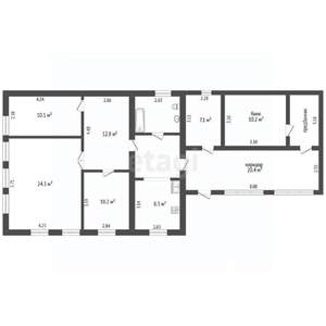 Дом 83м&sup2;, 1-этажный, участок 5 сот.  