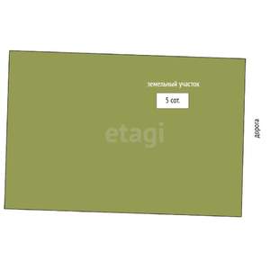 Дом 45м², 1-этажный, участок 5 сот.  