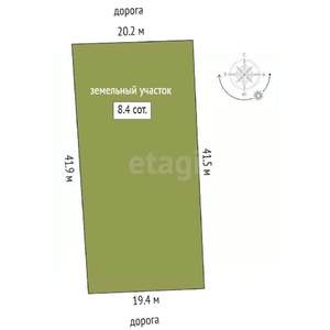 Дом 30м&sup2;, 1-этажный, участок 8 сот.  