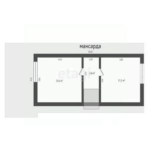 Дом 97м², 2-этажный, участок 4 сот.  