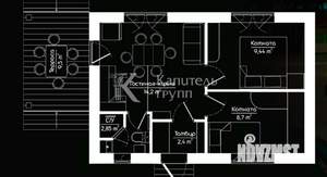 Дом 46м&sup2;, 1-этажный, участок 5 сот.  