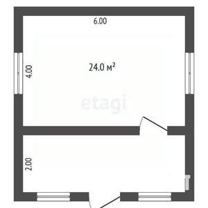 Дача 34м², 1-этажный, участок 4 сот.  