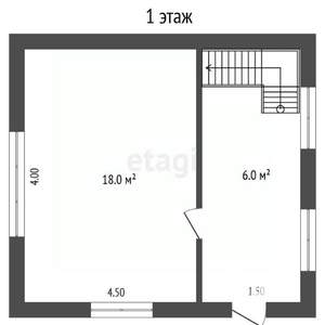 Дача 48м², 2-этажный, участок 5 сот.  