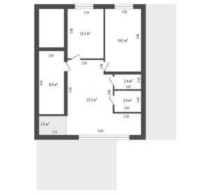 Дом 281м&sup2;, 2-этажный, участок 7 сот.  