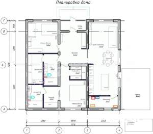 Коттедж 119м&sup2;, 1-этажный, участок 6 сот.  