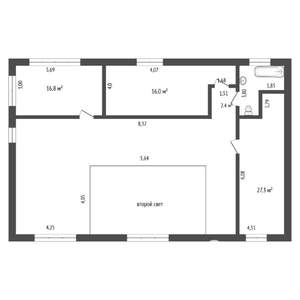 Коттедж 284м², 2-этажный, участок 9 сот.  