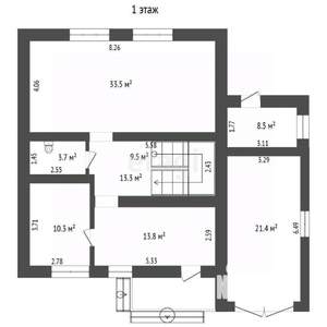 Дом 178м&sup2;, 2-этажный, участок 10 сот.  