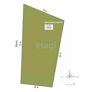 Дом 100м², 1-этажный, участок 5 сот.  