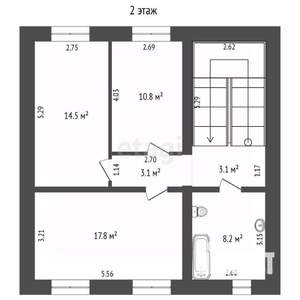Дом 149м&sup2;, 2-этажный, участок 10 сот.  
