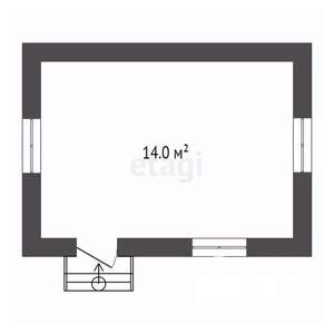 Дом 14м&sup2;, 1-этажный, участок 4 сот.  