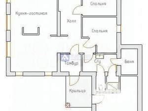 Коттедж 161м², 1-этажный, участок 7 сот.  