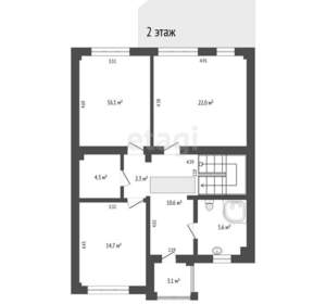 Дом 279м², 2-этажный, участок 4 сот.  