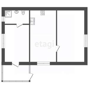 Дом 36м&sup2;, 1-этажный, участок 7 сот.  