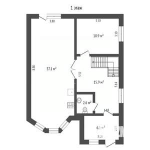 Дом 138м&sup2;, 2-этажный, участок 5 сот.  