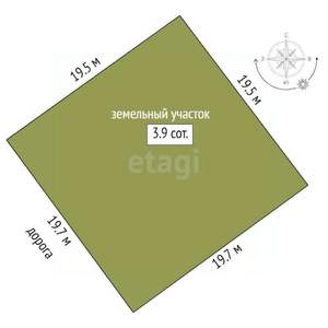 Дом 24м&sup2;, 1-этажный, участок 4 сот.  