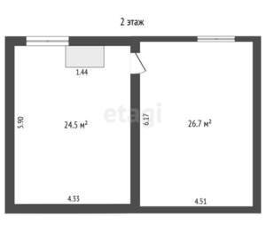 Дом 120м², 1-этажный, участок 8 сот.  