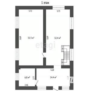 Дом 164м&sup2;, 2-этажный, участок 5 сот.  