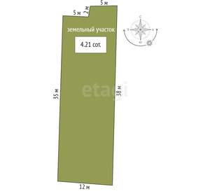 Дом 80м&sup2;, 2-этажный, участок 4 сот.  