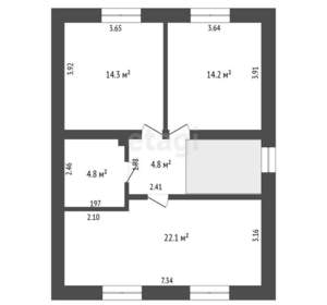 Дача 130м², 2-этажный, участок 5 сот.  
