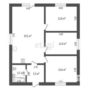 Дом 170м², 2-этажный, участок 5 сот.  