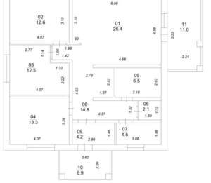 Дом 125м², 1-этажный, участок 7 сот.  