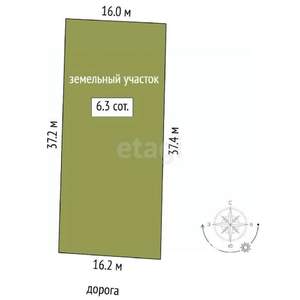 Дом 95м², 1-этажный, участок 6 сот.  