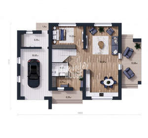 Дом 295м&sup2;, 2-этажный, участок 6 сот.  