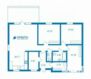 Дом 103м&sup2;, 2-этажный, участок 6 сот.  