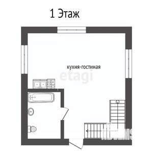 Дом 72м&sup2;, 2-этажный, участок 5 сот.  