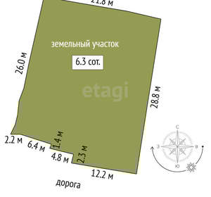 Дом 27м&sup2;, 2-этажный, участок 6 сот.  