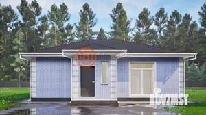 Дом 81м&sup2;, 1-этажный, участок 1 сот.  