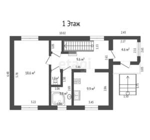 Дом 147м², 2-этажный, участок 7 сот.  