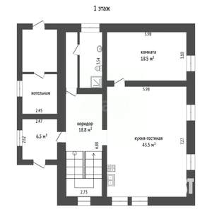 Дом 275м&sup2;, 3-этажный, участок 15 сот.  