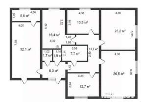 Дом 166м², 2-этажный, участок 9 сот.  
