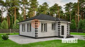 Дом 75м&sup2;, 1-этажный, участок 1 сот.  